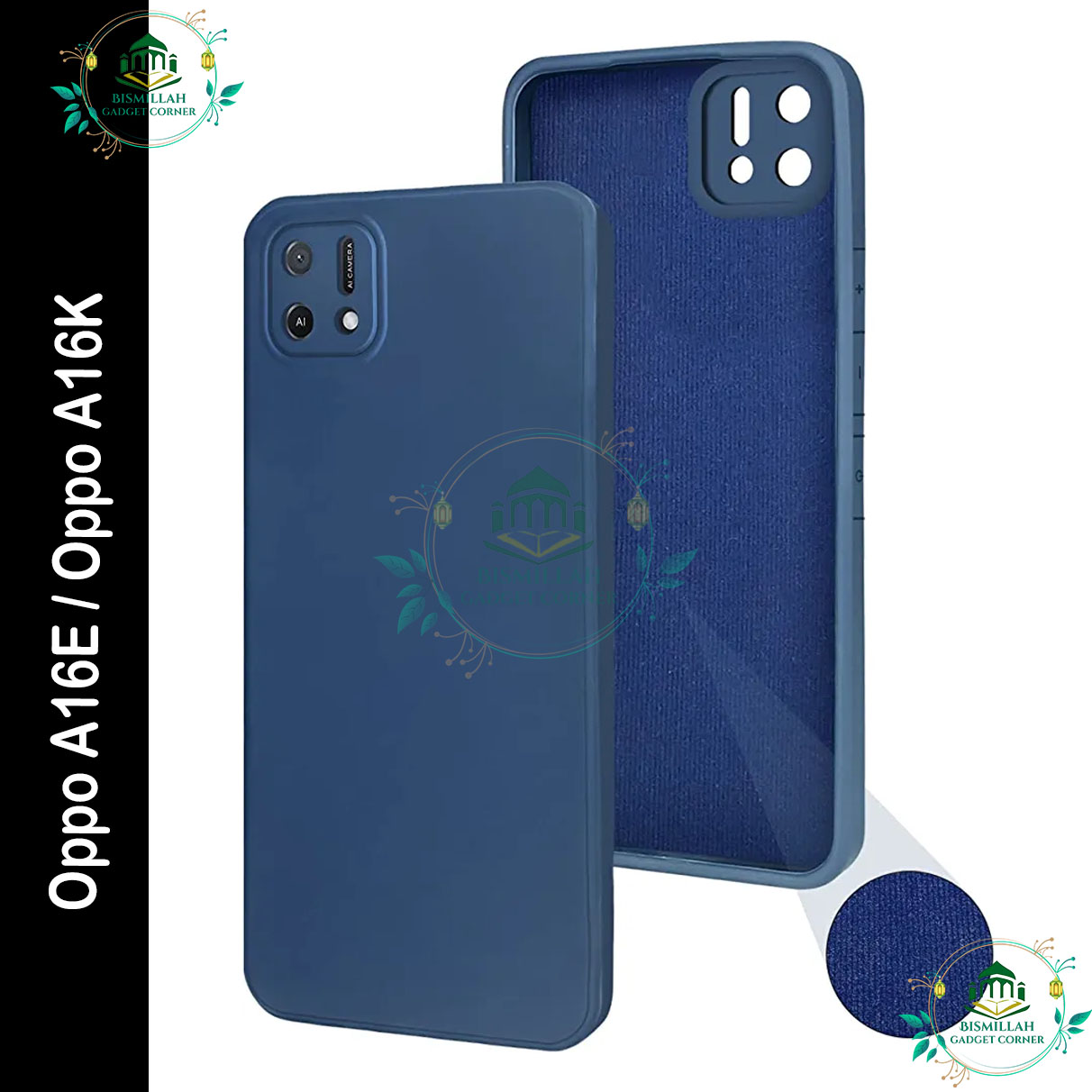 Picture of Premium Liquid Silicone Phone case for Oppo A16E / Oppo A16K Liquid Silicon Mobile Back Case Soft Silicone Phone Cover