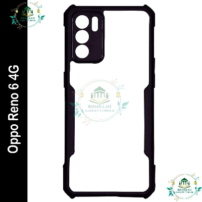 Picture of Xundd Back Cover for OPPO Reno 6 4g Transparent Hybrid Hard PC Back Bumper