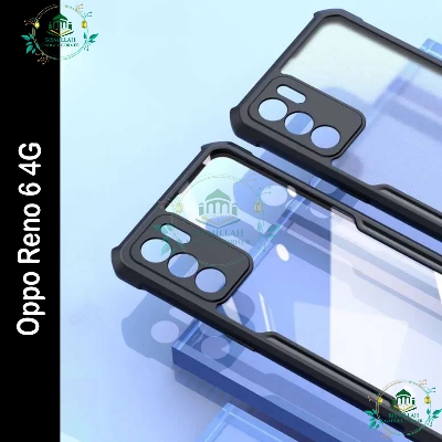 Picture of Xundd Back Cover for OPPO Reno 6 4g Transparent Hybrid Hard PC Back Bumper