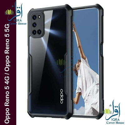 Picture of Xundd Back Cover for Oppo Reno 5 4G / Oppo Reno 5 5G Transparent Hybrid Hard PC Back Bumper