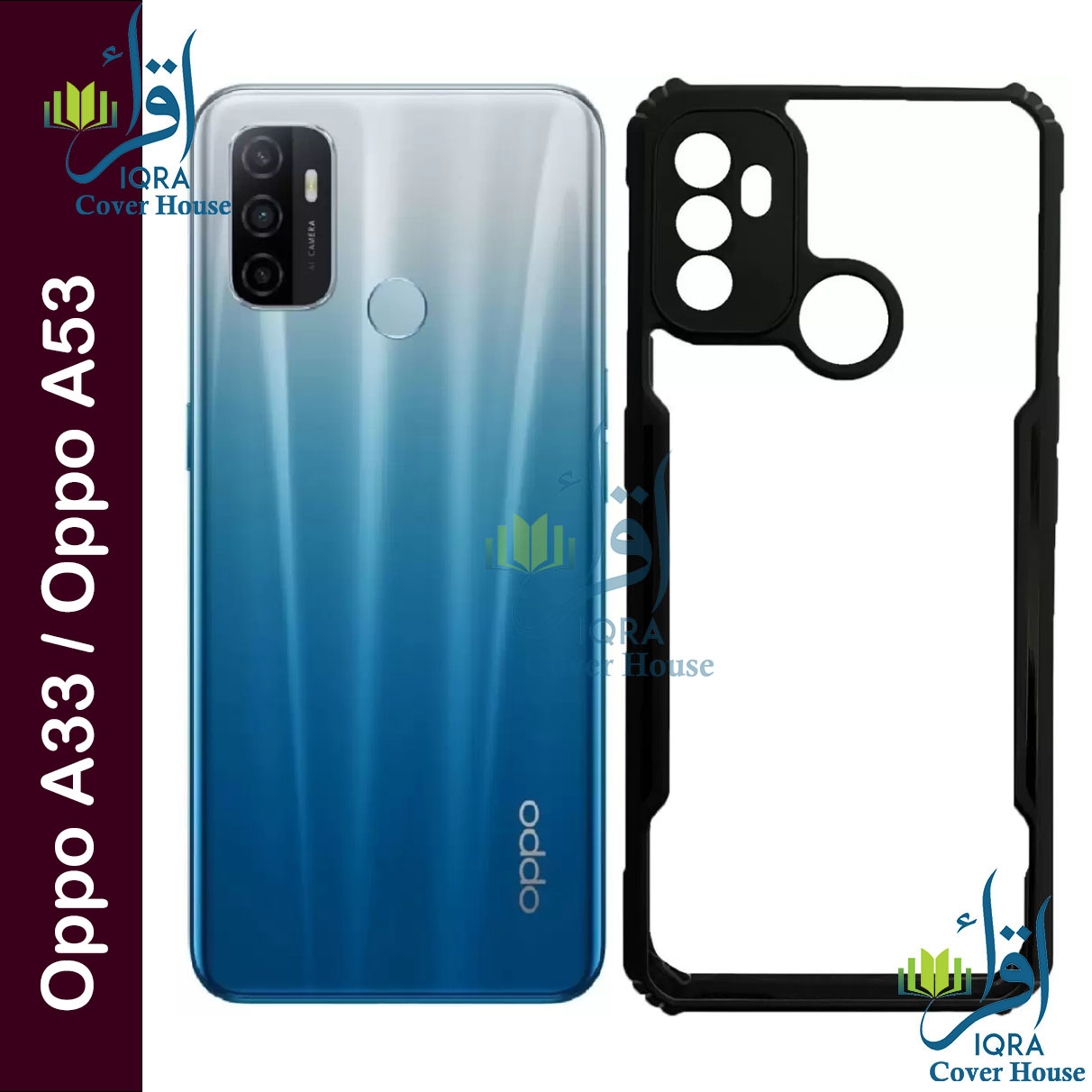 Picture of Xundd Back Cover for Oppo A33 / Oppo A53 Transparent Hybrid Hard PC Back Bumper