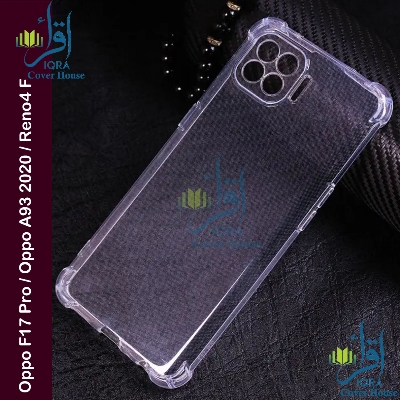 Picture of Transparent back cover For Oppo F17 Pro / Oppo A93 2020 / Oppo Reno4 F Luxury transparent Protect Back Cover Soft Case