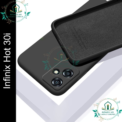 Picture of Premium Liquid Silicone Phone case for Infinix Hot 30i Liquid Silicon Mobile Back Case Soft Silicone Phone Cover