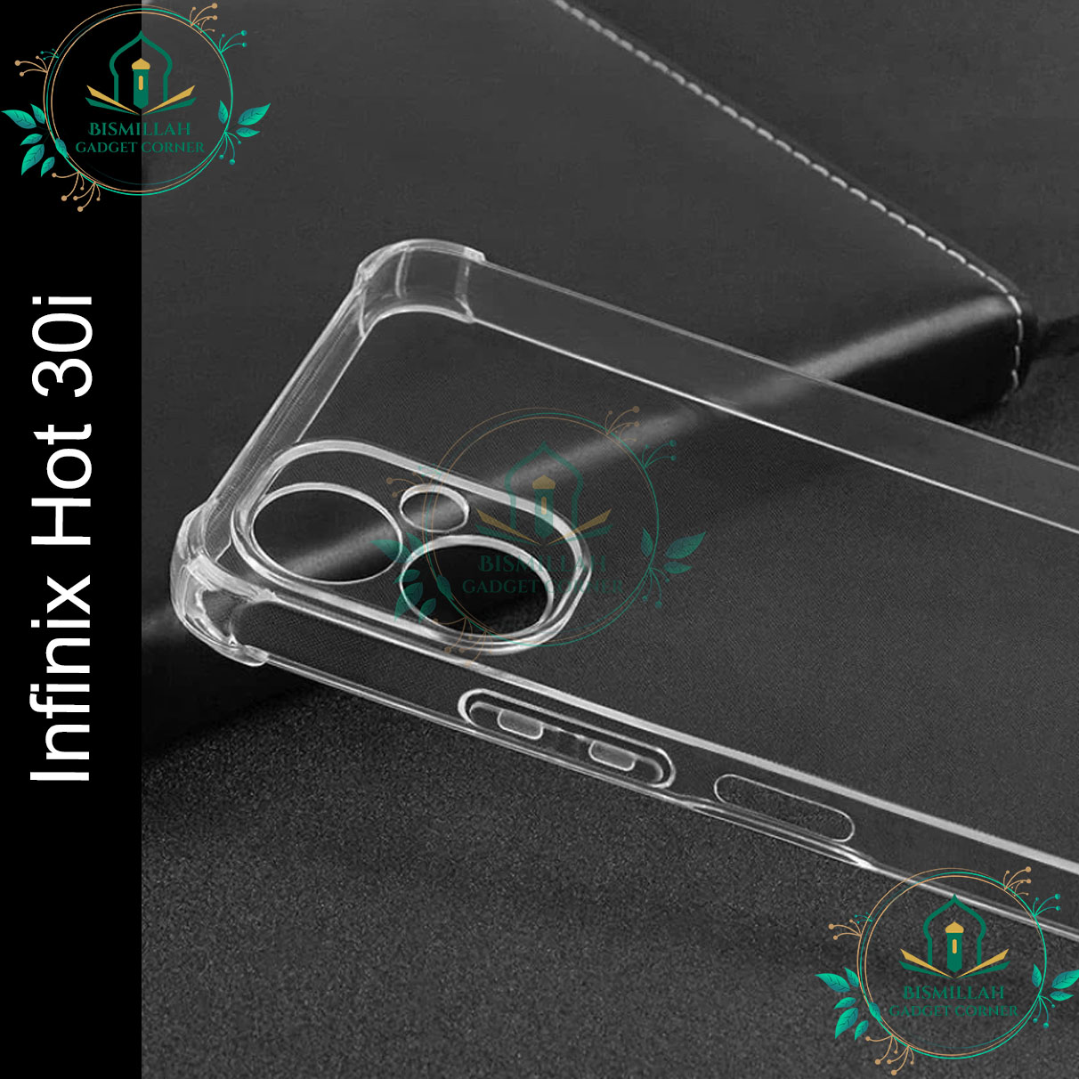 Picture of Transparent back cover For Infinix Hot 30i Luxury transparent Protect Back Cover Soft Case