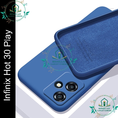 Picture of Premium Liquid Silicone Phone case for Infinix Hot 30 Play Liquid Silicon Mobile Back Case Soft Silicone Phone Cover