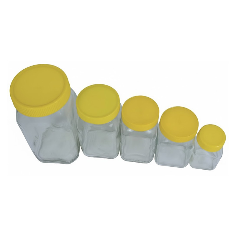 Picture of ডাবর হানি কাচের বৈয়ম সেট (১০০০এমএল, ৬০০এমএল, ৫০০এমএল, ২৫০এমএল, ১০০এমএল)