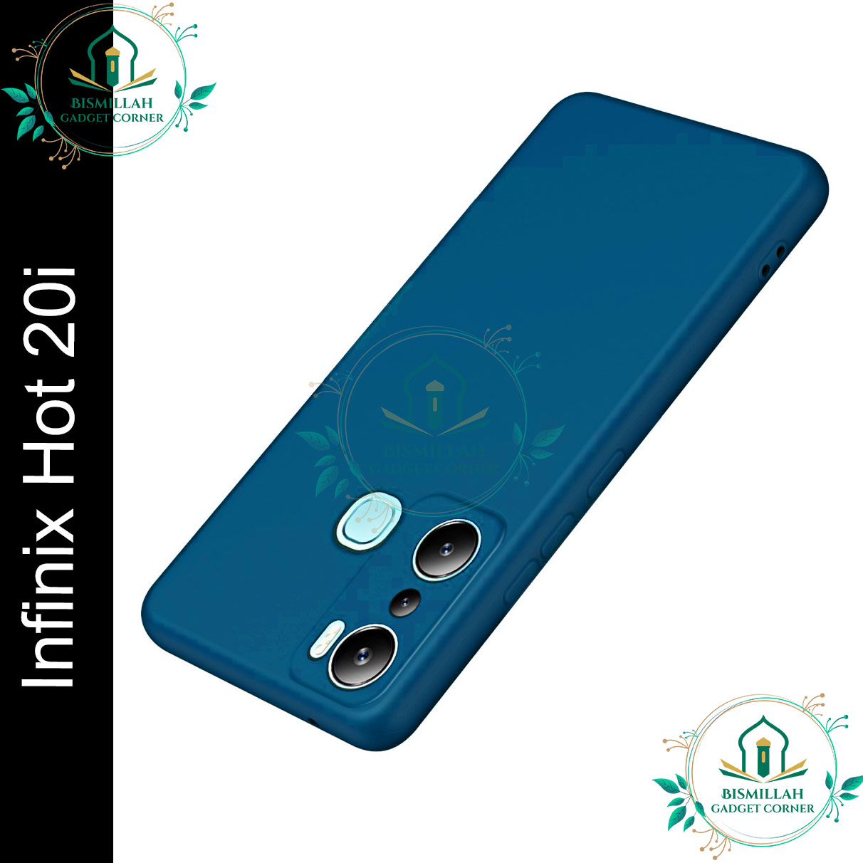 Picture of Premium Liquid Silicone Phone case for Infinix Hot 20i Liquid Silicon Mobile Back Case Soft Silicone Phone Cover