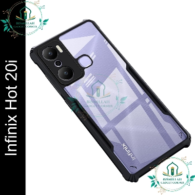 Picture of Xundd Back Cover for Infinix Hot 20i Transparent Hybrid Hard PC Back Bumper