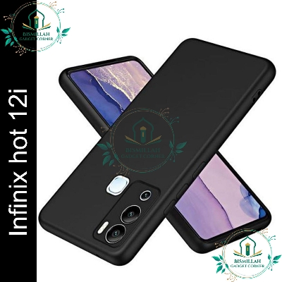 Picture of Premium Liquid Silicone Phone case for Infinix Hot 12i Liquid Silicon Mobile Back Case Soft Silicone Phone Cover