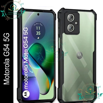 Picture of Xundd Back Cover for Motorola Moto G54 5G Transparent Hybrid Hard PC Back Bumper