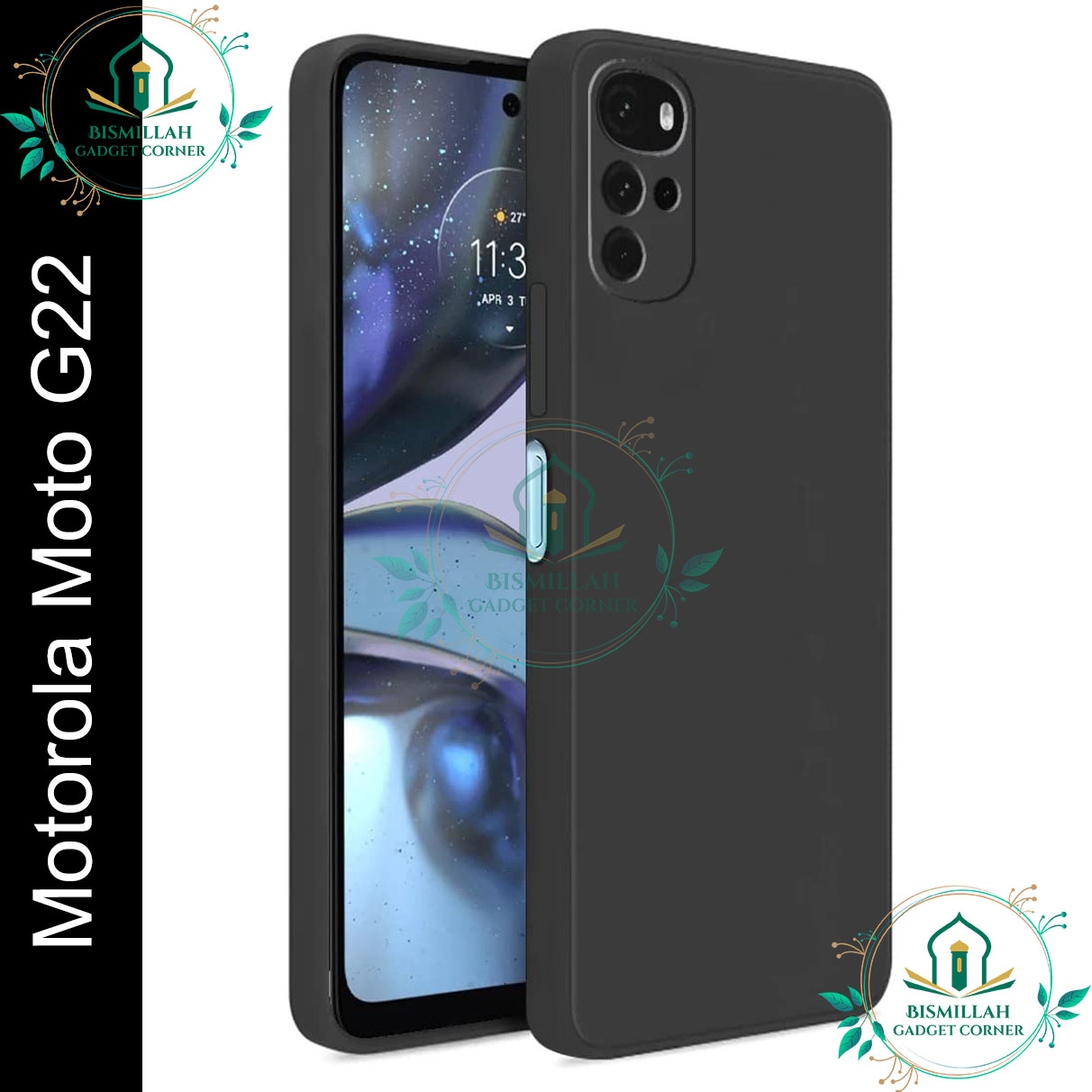 Picture of Premium Liquid Silicone Phone case for Motorola Moto G22 Liquid Silicon Mobile Back Case Soft Silicone Phone Cover