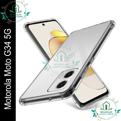 Picture of Transparent back cover For Motorola Moto G34 5G Luxury transparent Protect Back Cover Soft Case