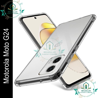 Picture of Transparent back cover For Motorola Moto G24 Luxury transparent Protect Back Cover Soft Case