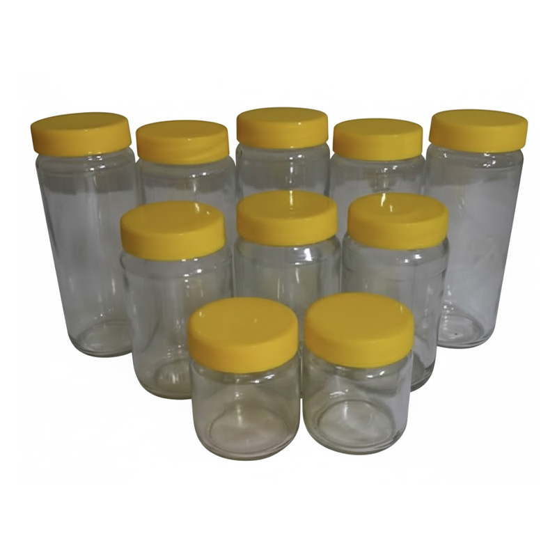 Picture of ১০ পিছ কাচের বৈয়ম সেট | ৫০০ এমএল ও ২৫০ এমএল