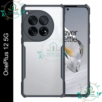 Picture of Xundd Back Cover for OnePlus 12 5G / 1+ 12 5G  Transparent Hybrid Hard PC Back Bumper