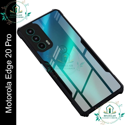 Picture of Xundd Back Cover for Motorola Edge 20 Pro Transparent Hybrid Hard PC Back Bumper