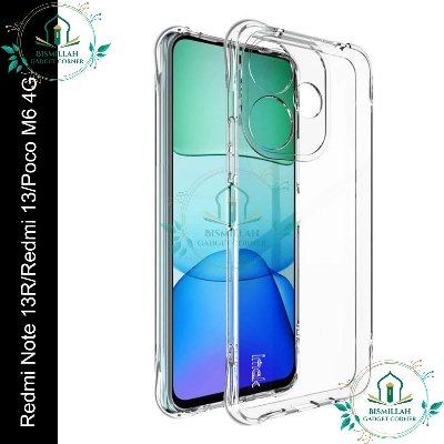 Picture of Transparent back cover For Xiaomi Redmi 13 / Xiaomi Redmi Note 13R / Xiaomi Poco M6 4G Luxury transparent Protect Back Cover Soft Case