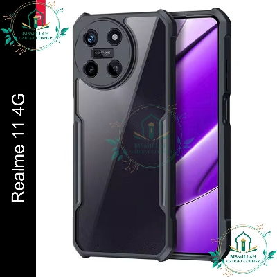 Picture of Xundd Back Cover for Realme 11 4G Transparent Hybrid Hard PC Back Bumper