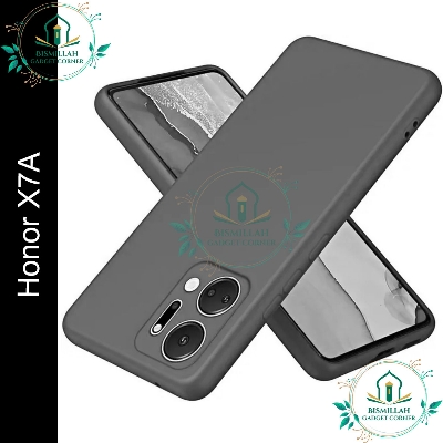 Picture of Premium Liquid Silicone Phone case for Honor X7a Liquid Silicon Mobile Back Case Soft Silicone Phone Cover