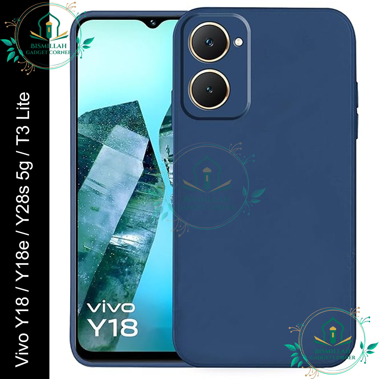 Picture of Premium Liquid Silicone Phone case for Vivo Y18 / Y18 Ultra / Y28s 5G / vivo T3 Lite Liquid Silicon Mobile Back Case Soft Silicone Phone Cover