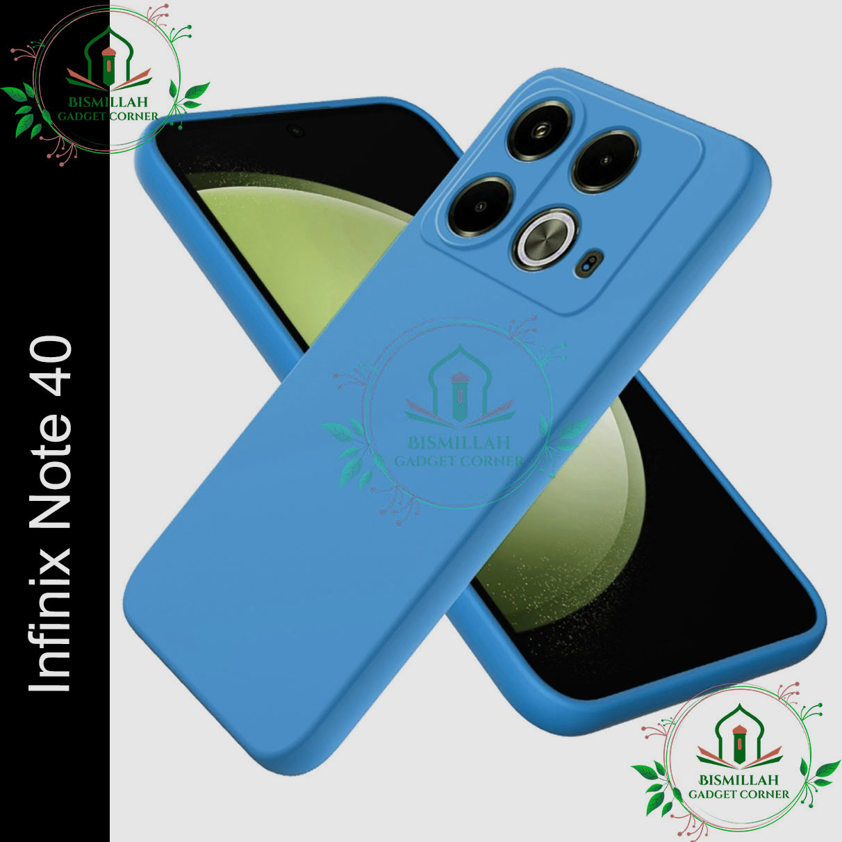 Picture of Premium Liquid Silicone Phone case for Infinix Note 40 Liquid Silicon Mobile Back Case Soft Silicone Phone Cover