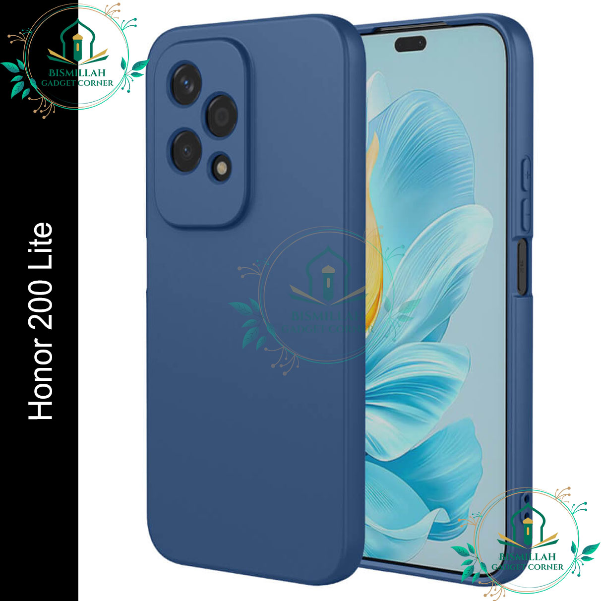 Picture of Premium Liquid Silicone Phone case for Honor 200 Lite 5G Liquid Silicon Mobile Back Case Soft Silicone Phone Cover