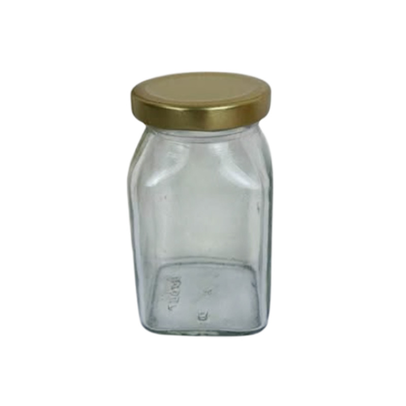 Picture of ২৫০ এমএল স্টিল লিড চারকোনা কাচের জার