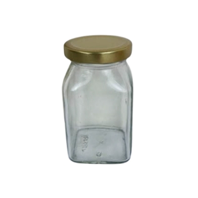 Picture of ২৫০ এমএল স্টিল লিড চারকোনা কাচের জার