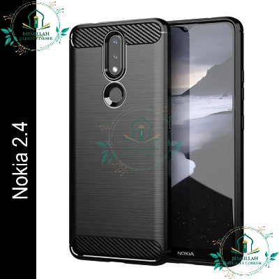 Picture of Spigen cover For Nokia 2.4 Carbon Fiber Back cover Soft Slim Fashion Non-Slip Protective Carbon Fiber Phone Case
