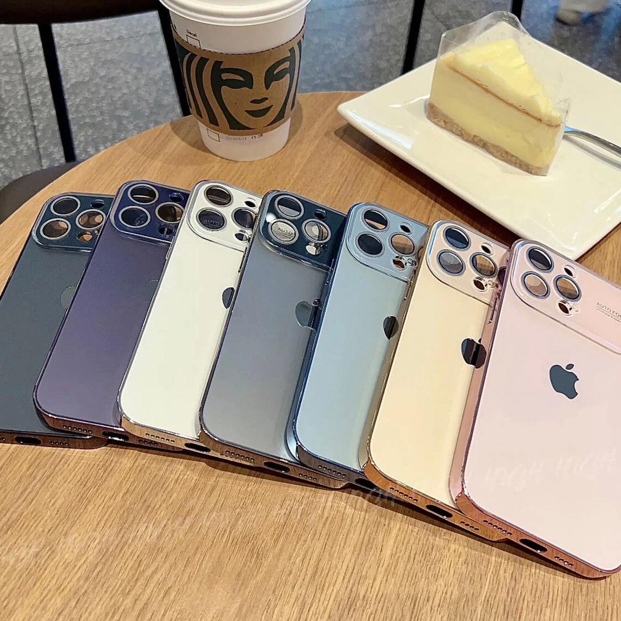 Picture of AG Glass Backplane Lens Integrated iPhone 14 pro max Phone Case, Premium Porsche Design, Prismatic Lens, Soft Unbreakable Edge, Shock Absorption Cover for Camera Drop Protection