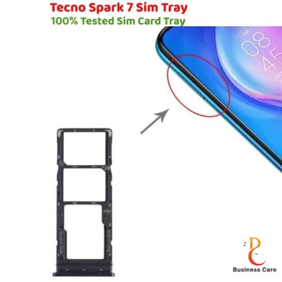 Picture of Tecno spark 7 এর জন্য সিম কার্ড হোল্ডার ট্রে-কালো-নীল-সবুজ-সাদা