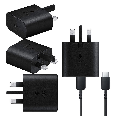 Picture of Original  Samsung 25W Super fast  charger 25W Travel Adapter 3pin with USB Type-C To Type-C Cable