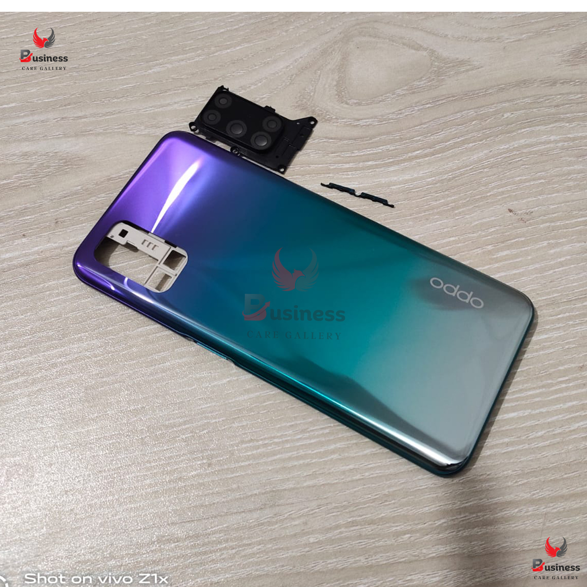 Picture of Replacement Backshell Panel + midel frame for Oppo A92 2020 Battery Back Door Back panel