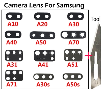 Picture of Samsung a10s a20s a21s a30s a50s a31 a41 a51 a71 a10 a20 a30 a50 a70 a12 a21 a02s মেরামতের সরঞ্জামের জন্য রিয়ার ব্যাক ক্যামেরা গ্লাস লেন্স