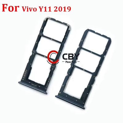 Picture of SIM Card Tray Holder for Vivo Y11 2019 – Dual SIM + MicroSD Slot (OEM Replacement Part)