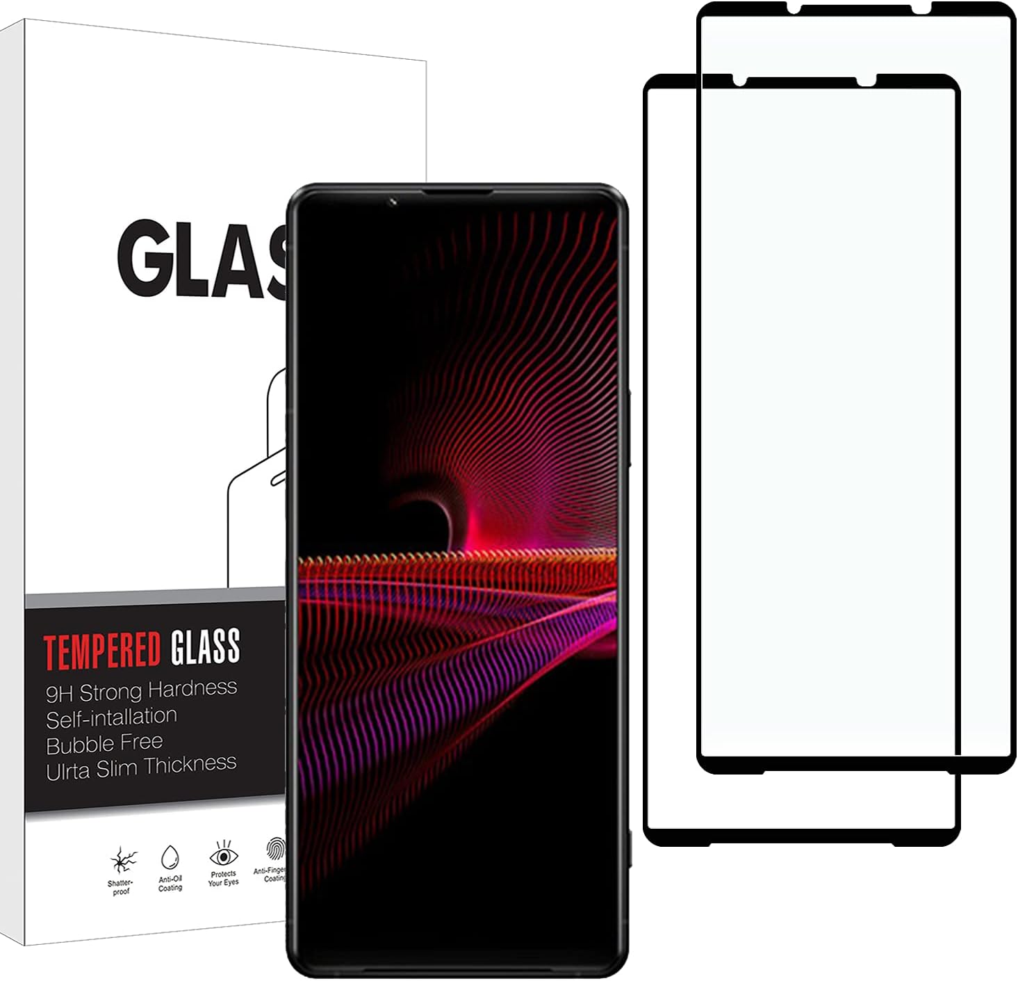 Picture of Premium Screen & Protector for Sony Xperia Series | Tempered Glass for Xperia 1/5/10/XZ Models