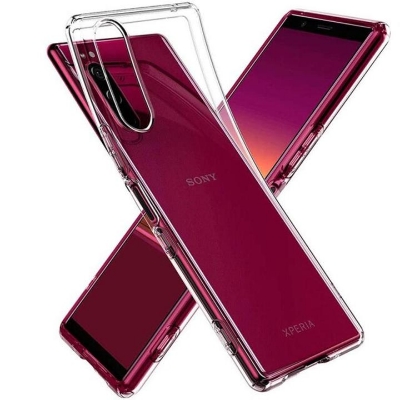 Picture of Clear Transparent Soft TPU Back Cover for Sony Xperia Series – Shockproof Slim Case for Xperia 5/1/10/XZ Models