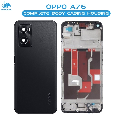 Picture of Oppo A76 Full Body Housing / Middle Frame Chassis with Back Panel