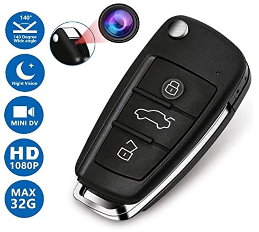 Picture of HD 1080p Mini Keychain Camera Night Vision Security Car Key Cam