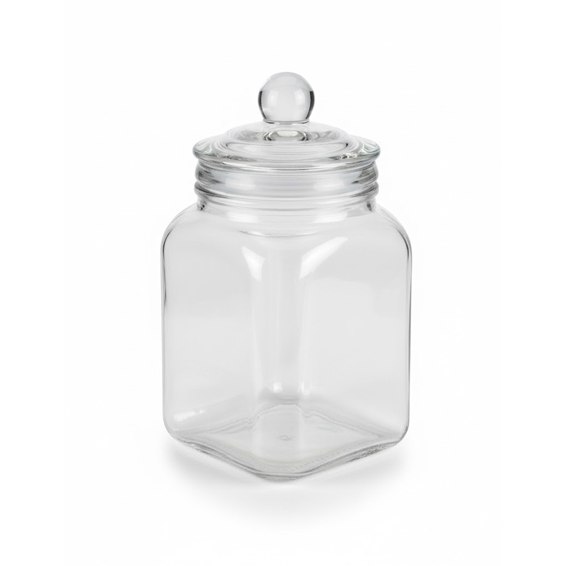 Picture of ১০০০ ml airtight square shape glass jar