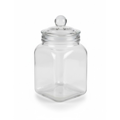 Picture of ১০০০ ml airtight square shape glass jar