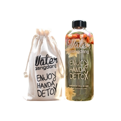 Picture of New Korean Pongdang Water Bottle - 1100ml Transparent Eco-Friendly Plastic