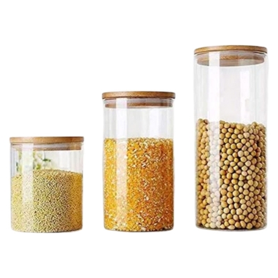 Picture of ৩ পিছ সেট কাচের জার (২০০ এমএল, ৩০০ এমএল, ৫০০ এমএল)