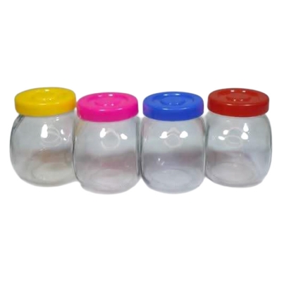 Picture of ৩৫০ এমএল ৪ পিস সেট কাচের বৈয়ম - নতুন জার