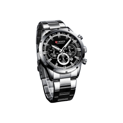 Picture of CURREN 8363 Men's Stainless Steel Watch – Multifunction Chrono Look with Luminous Hands