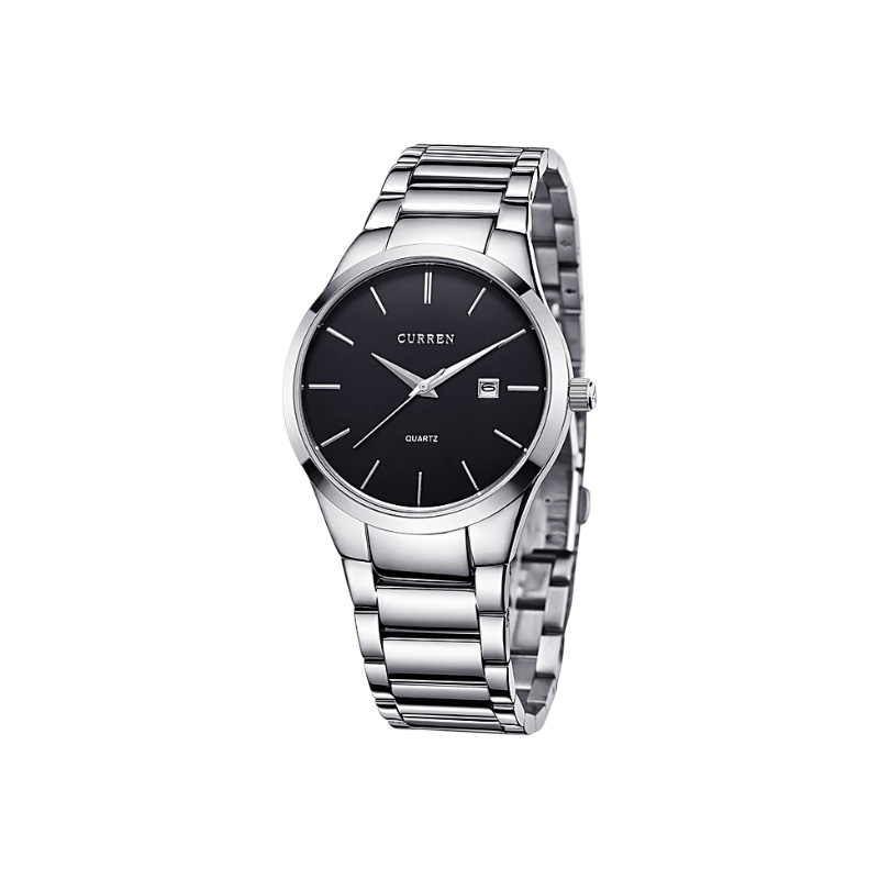 Picture of Men's Silver Stainless Steel Wristwatch – White & Silver Elegant Design