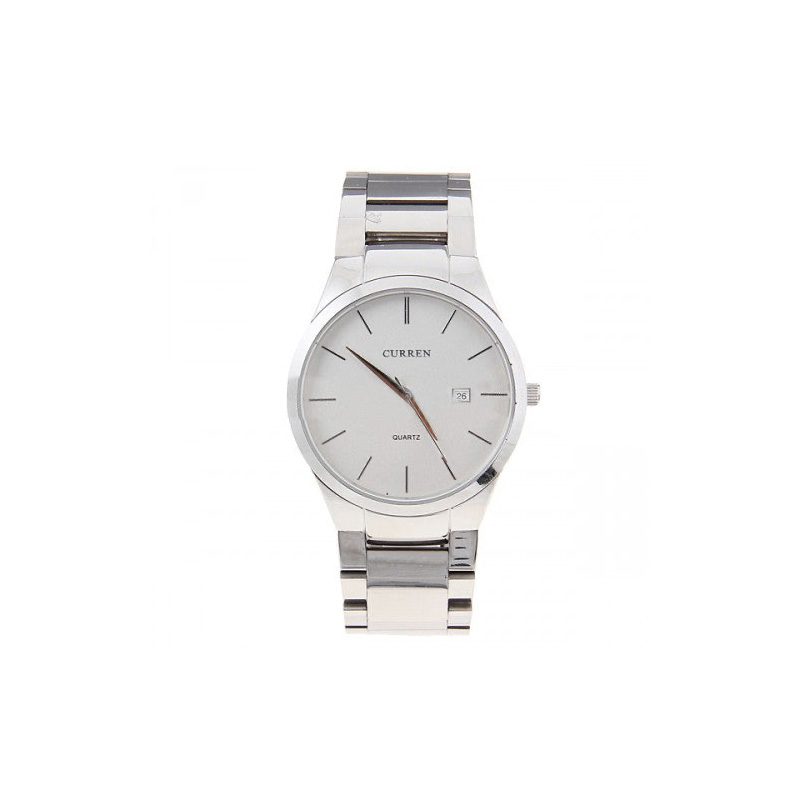 Picture of CURREN CUR056 Men’s Stainless Steel Watch – White Dial (42mm) Classic Elegance
