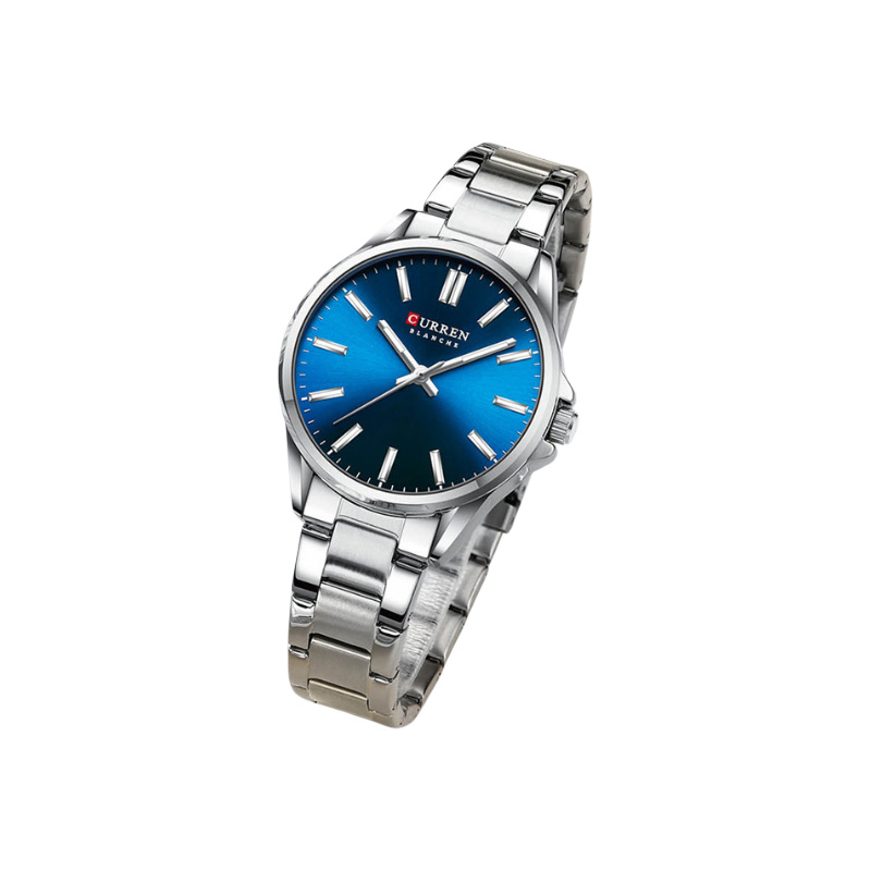 Picture of CURREN 9090 Women's Silver Blue Stainless Steel Watch – Elegant Quartz Timepiece