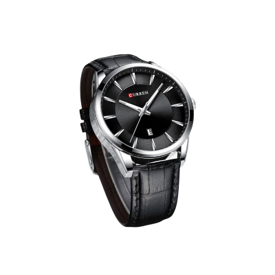Picture of CURREN Men’s Luxury Leather Strap Quartz Watch – Black Dial