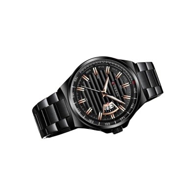 Picture of CURREN 8375 Men's Black Stainless Steel Analog Watch – Elegant Quartz Timepiece